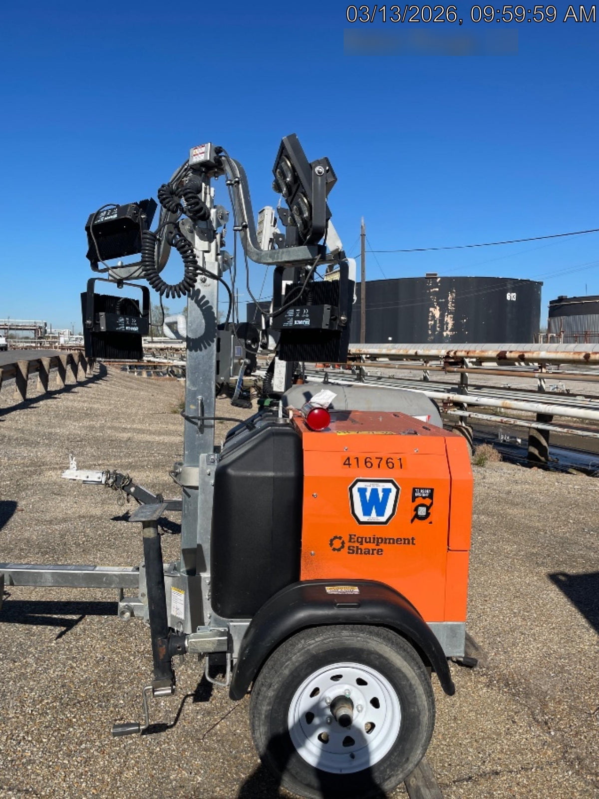 2024 Wanco WLTT-4MM4K Diesel, Deep Sea Controller, Shore Power Plug, Auto Start, (4) 350W LED Floodlights, 4kW Generator, 60 Gal Fuel Tank, 2" Ball, T3