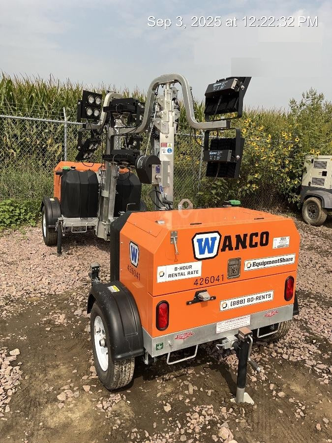 2024 Wanco WLTT-4MM4K Diesel, Deep Sea Controller, Shore Power Plug, Auto Start, (4) 350W LED Floodlights, 4kW Generator, 60 Gal Fuel Tank, 2" Ball, T3
