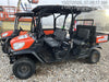 2022 Kubota RTV-X1140W-H Plastic Canopy, Windshield Acrylic Clear, LED Strobe Light, Wire Harness Kit, Back up Alarm
