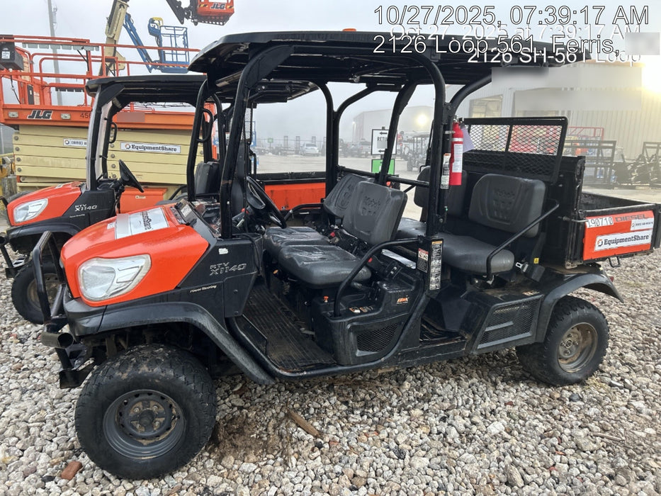 2022 Kubota RTV-X1140W-H Plastic Canopy, Windshield Acrylic Clear, LED Strobe Light, Wire Harness Kit, Back up Alarm
