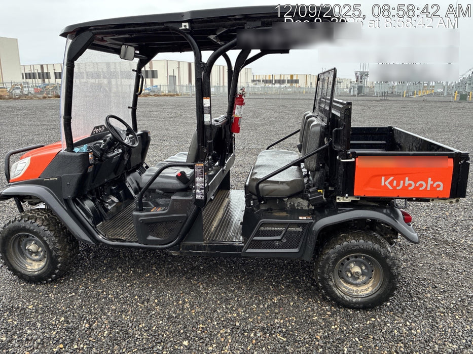 2022 Kubota RTV-X1140W-H Plastic Canopy, Windshield Acrylic Clear, LED Strobe Light, Wire Harness Kit, Back up Alarm
