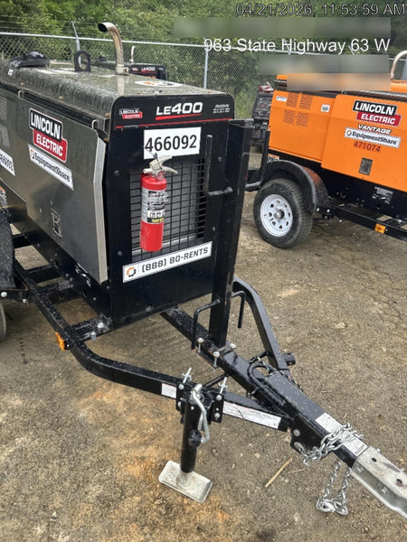 2024 Lincoln Electric LE400 Kubota V1505, Trlr, Cable Rack, Light Kit, ES Decals, T3