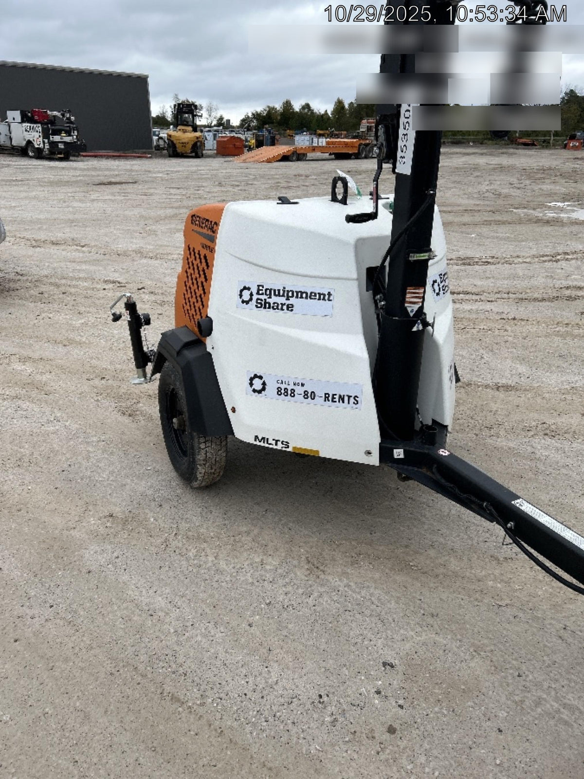 2023 Generac MLT2 Diesel, Flex Switch 120V Input, Powerzone Controller, (4) 320W LED Lights, 4kW Generator, 39.9 Gal Fuel Tank, 2" Ball, T3