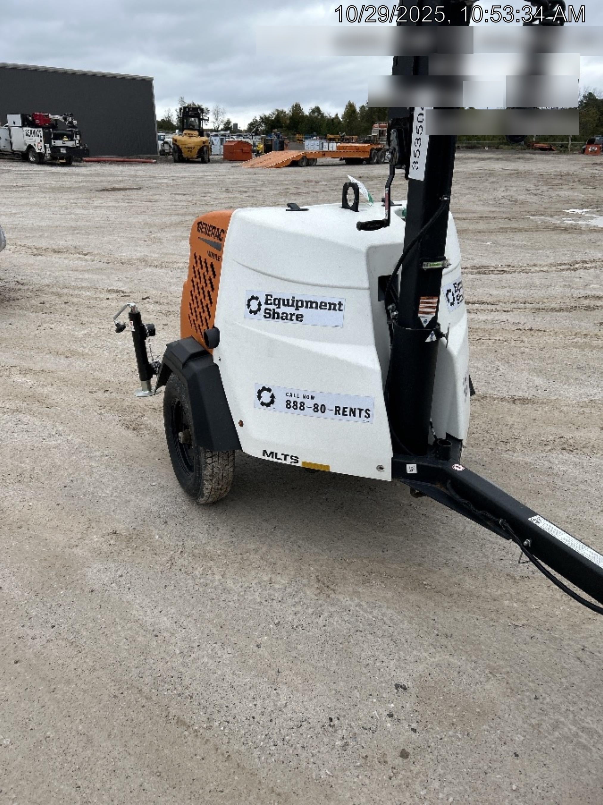 2023 Generac MLT2 Diesel, Flex Switch 120V Input, Powerzone Controller, (4) 320W LED Lights, 4kW Generator, 39.9 Gal Fuel Tank, 2" Ball, T3