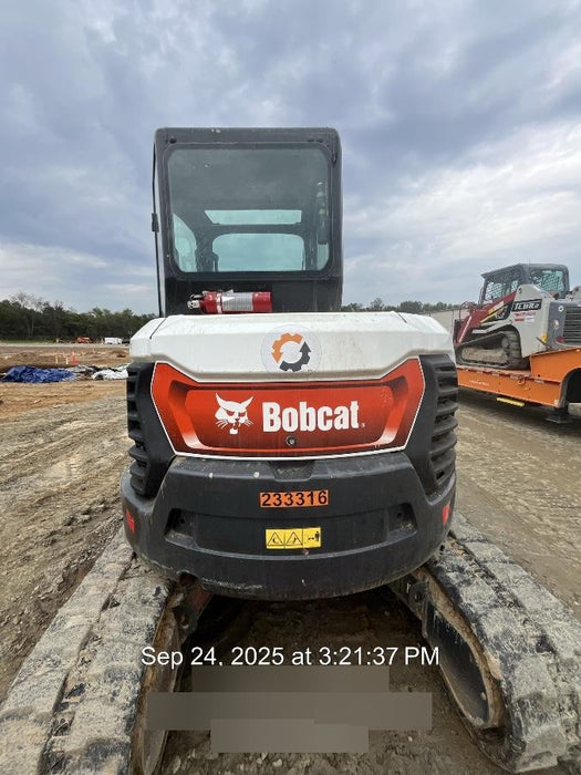 2022 Bobcat E50 Cab/Heat/Air, Rubber Tracks, Manual QC, Hydraulic Thumb