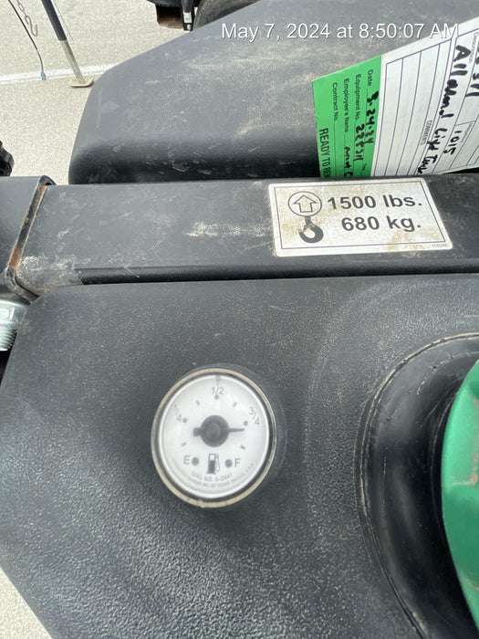 2022 Allmand NLV3GR (4) LED Light Fixture 350W, 23' Vertical Mast, 3kW Prime, Towable, Deep Sea L401, Leveling Jacks, Yanmar T4F 5.8hp