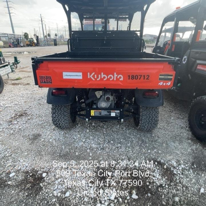 2022 Kubota RTV-X1140W-H Plastic Canopy, Windshield Acrylic Clear, LED Strobe Light, Wire Harness Kit, Back up Alarm