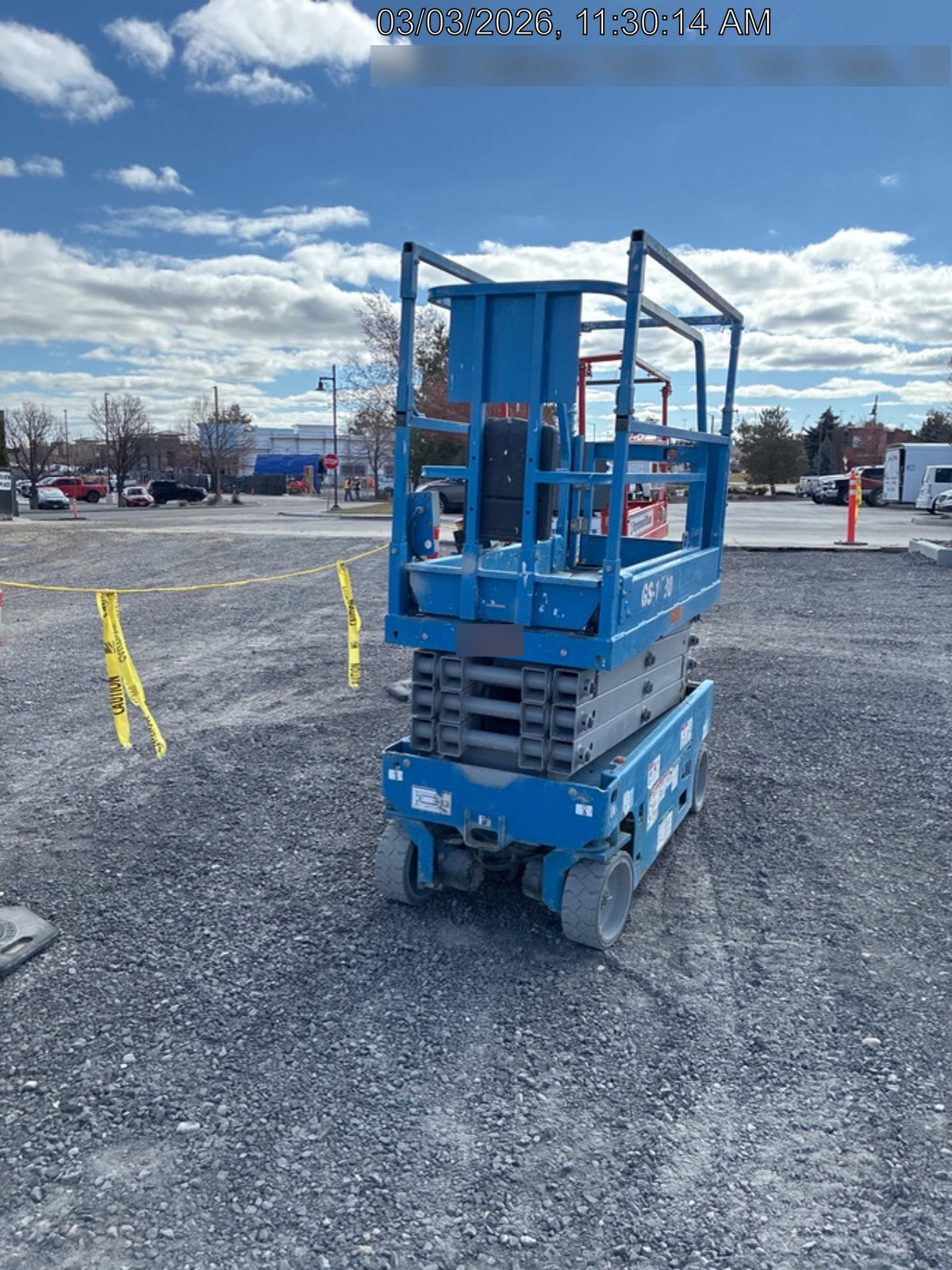 2020 Genie GS-1930 Solid Non Marking Tires, Beacon, Folding rails with half height swing gate
