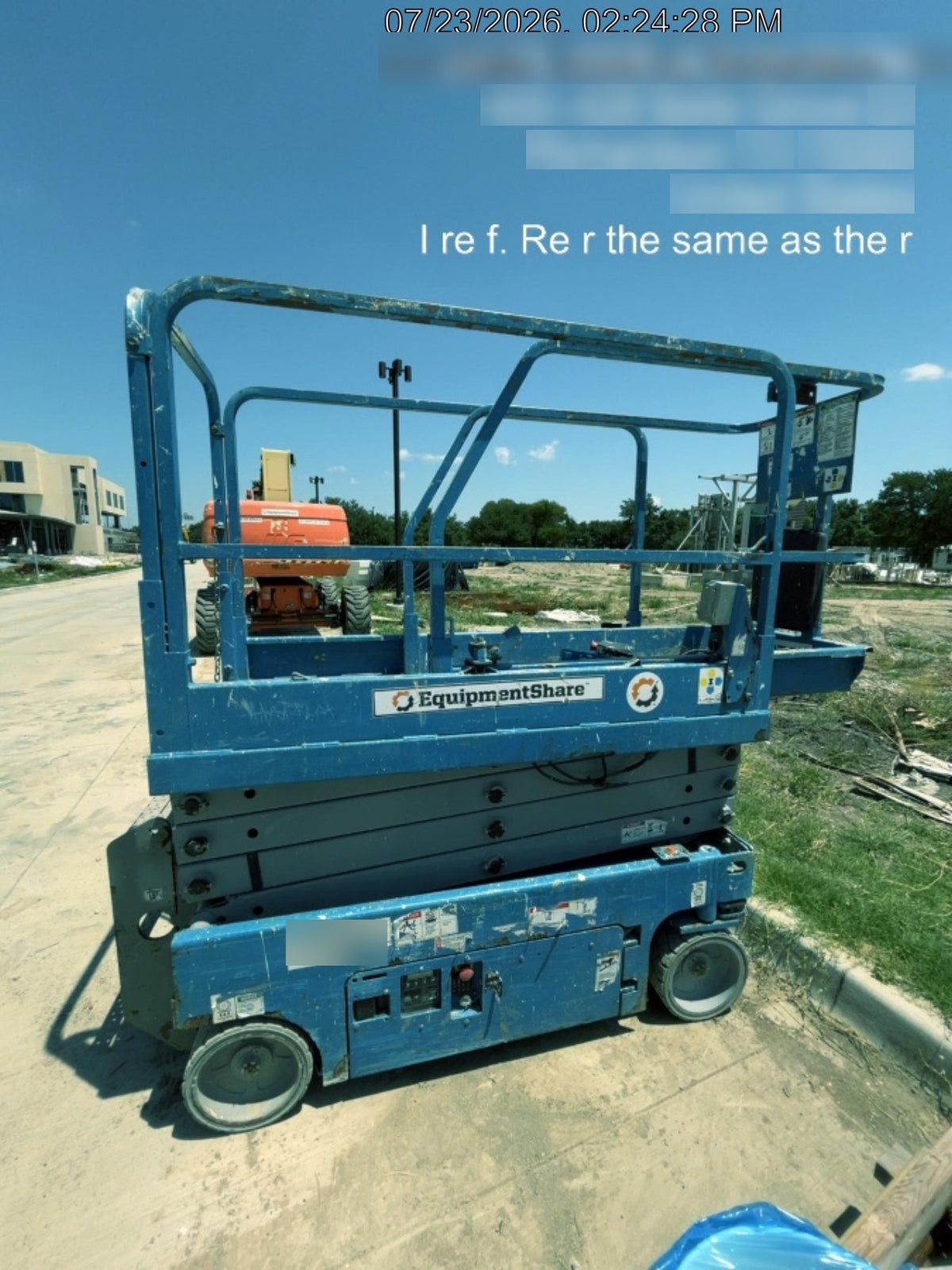 2018 Genie GS-1930 Genie GS-1930 Scissor Lift w/Standard Options