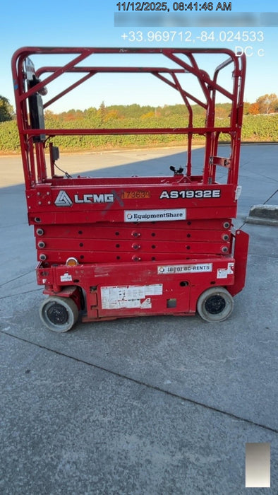 2021 Lgmg AS1932E Electric Drive, Solid Non Marking Tires, Dual Beacons