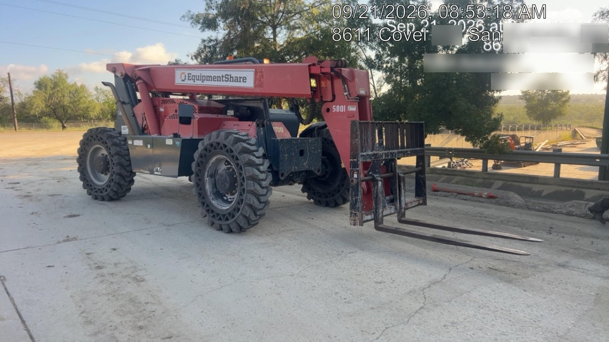 2017 Manitou 12042 Manitou MTA 12042, Solid Tires, 66" Carriage, Open ROPS, Flashing Beacon and Work Light Package