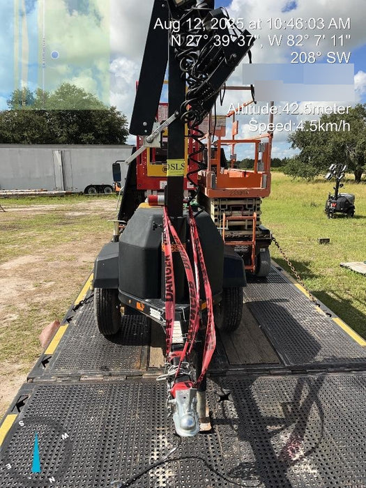 2022 Allmand NLV3GR (4) LED Light Fixture 350W, 23' Vertical Mast, 3kW Prime, Towable