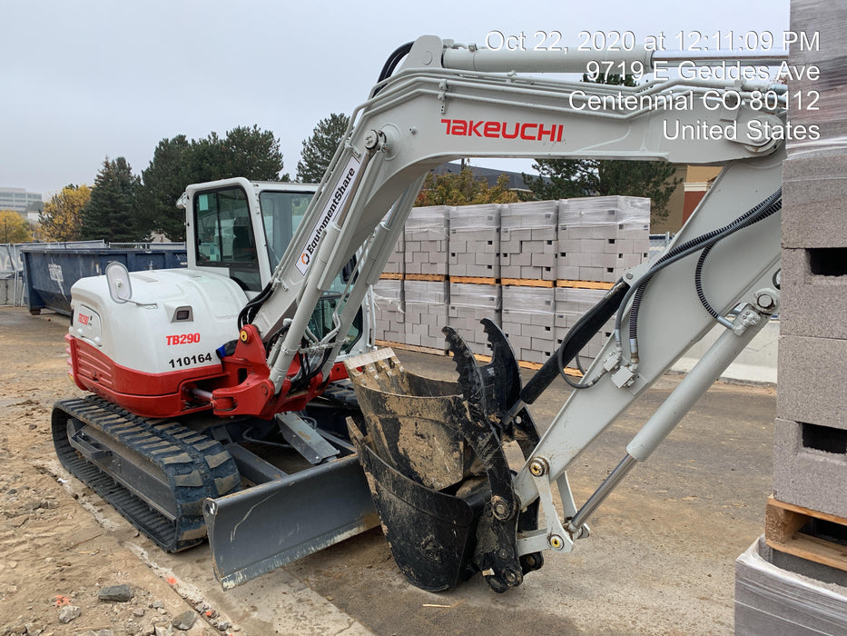 2020 Takeuchi TB290C Cab/Heat/Air, Rubber Tracks, Manual TAG QC
