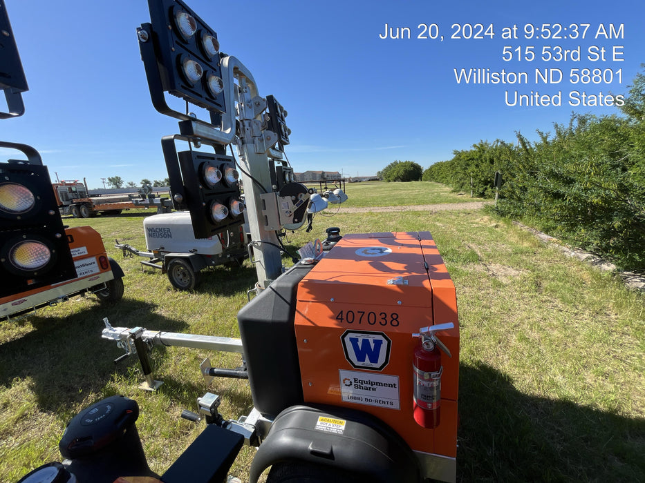 2024 Wanco WLTT-4MM4K Diesel, Deep Sea Controller, Shore Power Plug, Auto Start, (4) 350W LED Floodlights, 4kW Generator, 60 Gal Fuel Tank, 2" Ball, T3