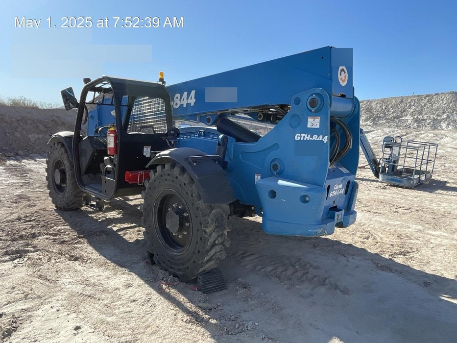 2018 Genie GTH-844 Genie GTH-844 w/Open ROPS, Solid Tires, beacon/work lights, 60" carriage/forks