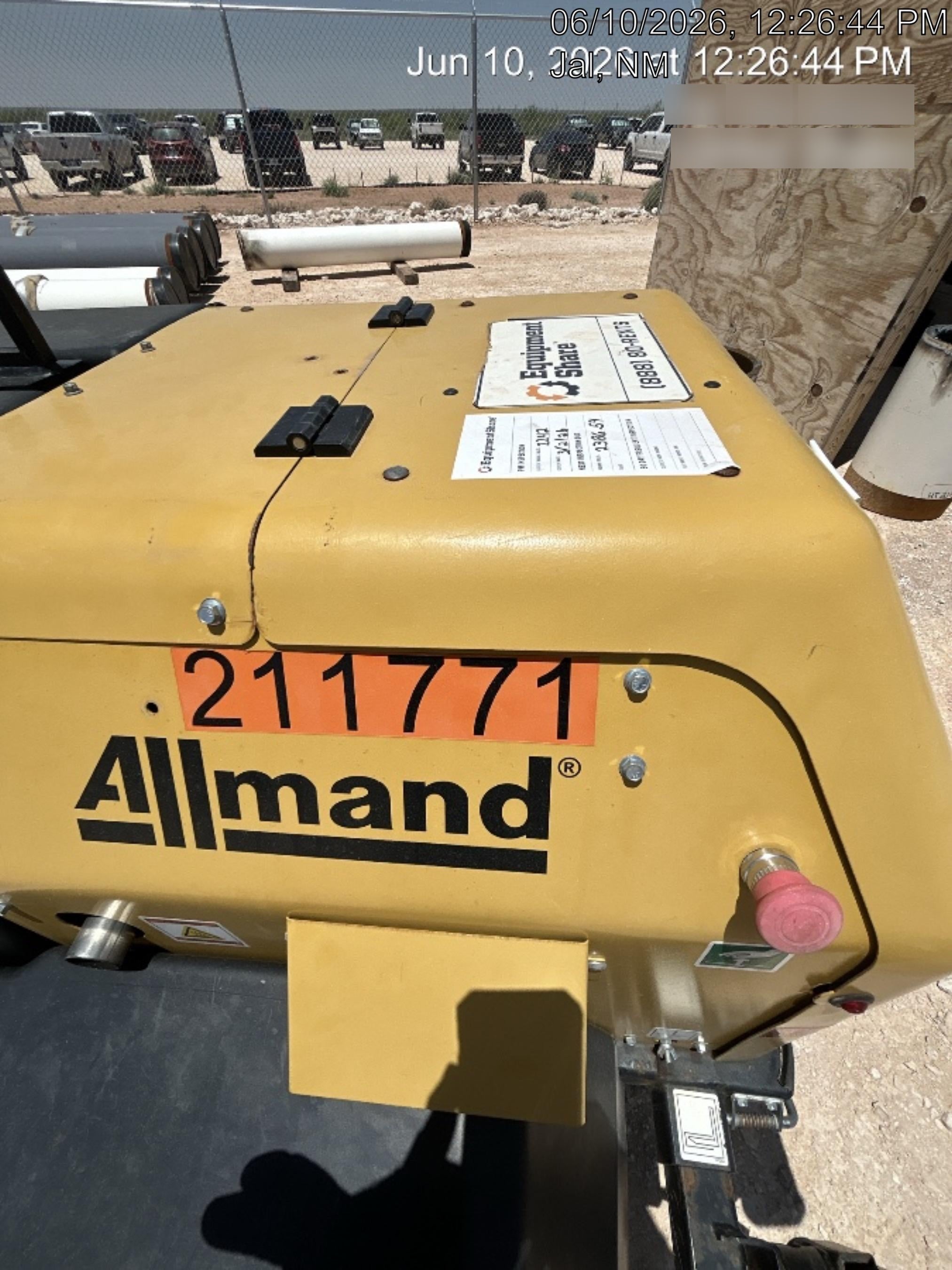 2022 Allmand NLV3GR (4) LED Light Fixture 350W, 23' Vertical Mast, 3kW Prime, Towable, Deep Sea L401, Leveling Jacks, Yanmar T4F 5.8hp