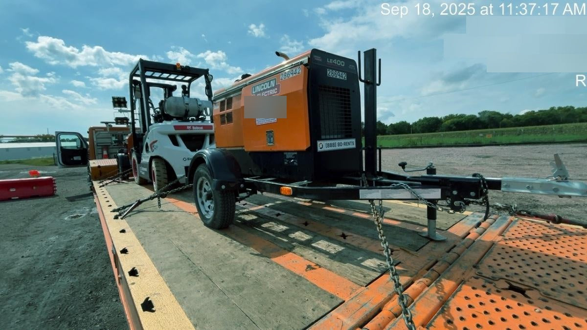 2022 Lincoln Electric LE400 Kubota V1505, Trlr, Cable Rack, Light Kit, ES Decals, T3