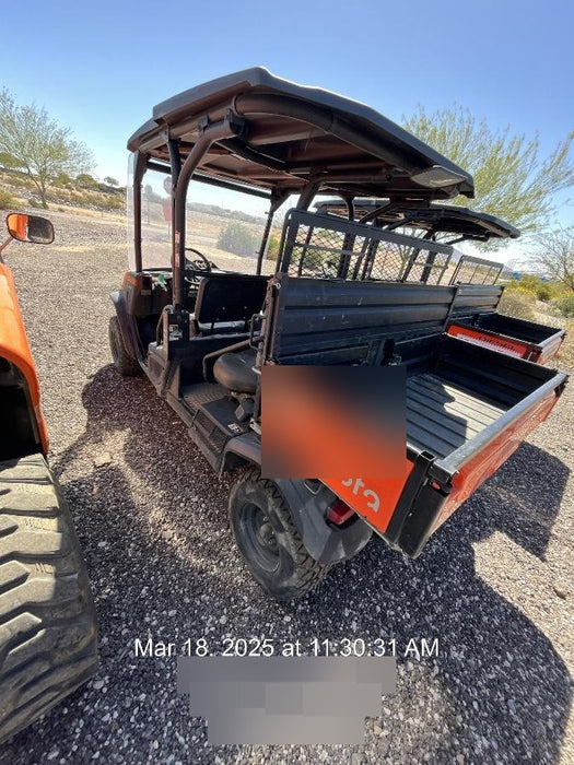 2022 Kubota RTV-X1140W-H Plastic Canopy, Windshield Acrylic Clear, LED Strobe Light, Wire Harness Kit, Back up Alarm
