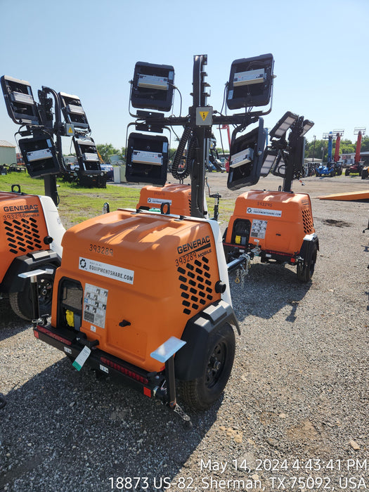 2024 Generac MLT2 Diesel, Flex Switch 120V Input, Powerzone Controller, 
(4) 320W LED Lights, 4kW Generator, 39.9 Gal Fuel Tank, 2" Ball, T3