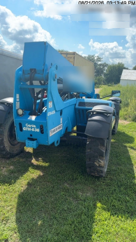 2018 Genie GTH-636 Genie GTH-636 w/Open ROPS, Solid Tires, Work Light/Beacon, 48" Carriage and Forks