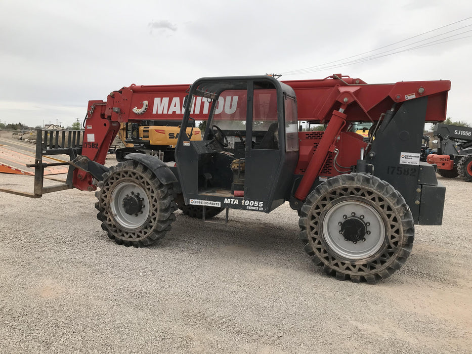 2019 Manitou MTA10055 Manitou MTA10055 - 120 HP T4, Canopy, Worklights/Strobe, Beacon, 66" Carriage, 60" Forks, Solid Tires, Lift Hook, Aux Hydraulics