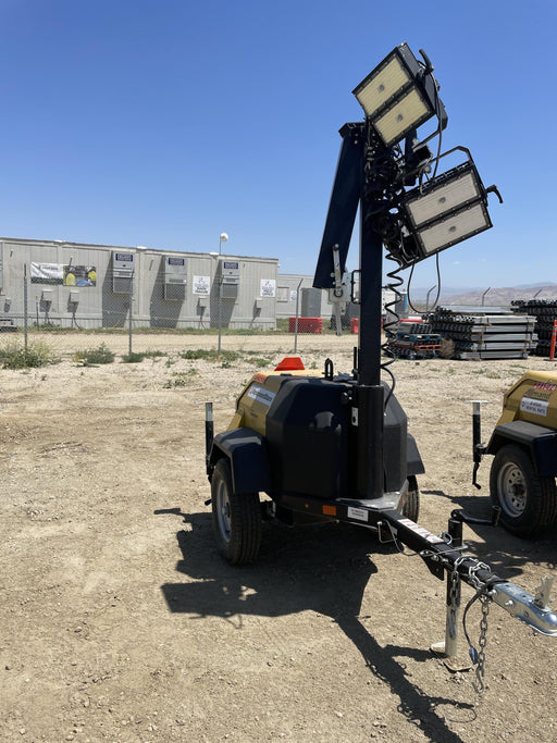 2022 Allmand NLV3GR (4) LED Light Fixture 350W, 23' Vertical Mast, 3kW Prime, Towable, ES Decals, T3