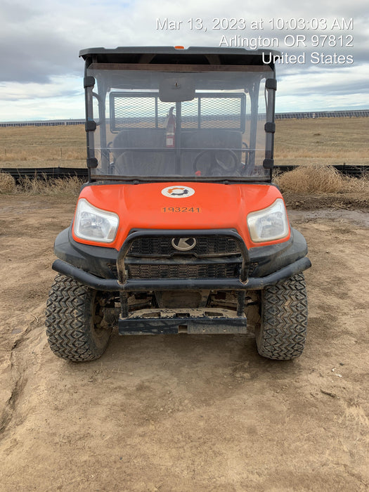 2021 Kubota RTV-X1140W-H Plastic Canopy, Windshield Acrylic Clear, LED Strobe Light, Wire Harness Kit, Back up Alarm