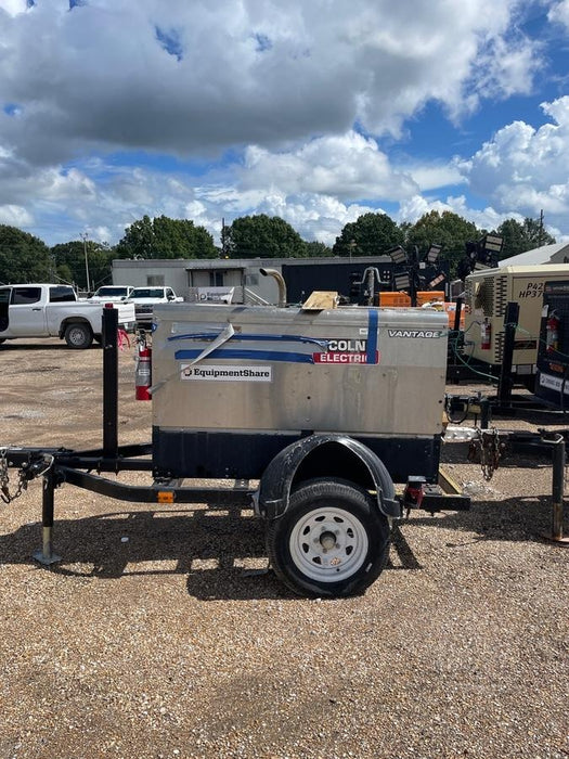 2019 Lincoln Electric Vantage 322 Welder Ready-Pak 3, Two wheel trailer, Fender and Light kit, Cable Rack