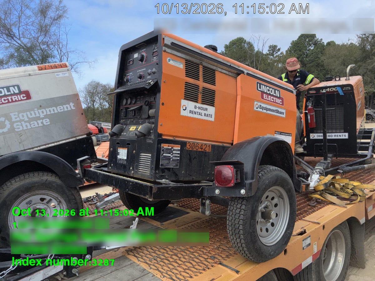 2023 Lincoln Electric LE400 Kubota V1505, Trlr, Cable Rack, Light Kit, ES Decals, T3