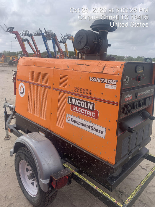 2022 Lincoln Electric Vantage 549X Crosslink Technology, Trailer Mounted, ES Decals, T3