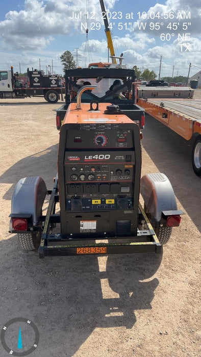 2022 Lincoln Electric LE400 Kubota V1505, Trlr, Cable Rack, Light Kit, ES Decals, T3