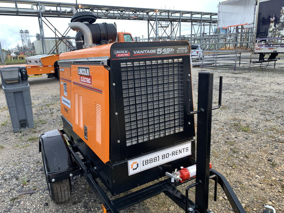 2021 Lincoln Electric Vantage 549X Ready Pak 3, ORANGE (includes trailer, cable rack, fender light kit)