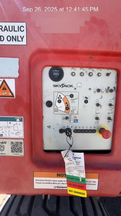 2020 Skyjack SJ86T+ Deutz Diesel, 4wd, FF Tires, Inward Self Closing Gate, Tool Tray, Beacon, 12kW Generator