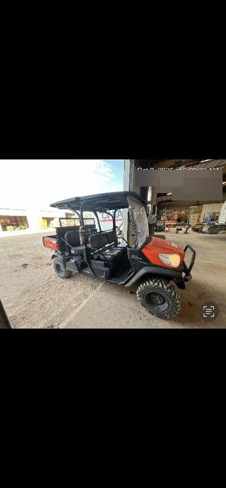2022 Kubota RTV-X1140W-H Plastic Canopy, Windshield Acrylic Clear, LED Strobe Light, Wire Harness Kit, Back up Alarm