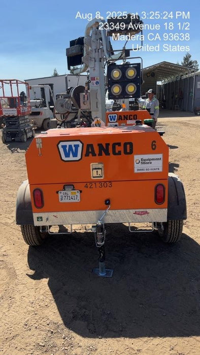 2024 Wanco WLTT-4MM4K Diesel, Deep Sea Controller, Shore Power Plug, Auto Start, (4) 350W LED Floodlights, 4kW Generator, 60 Gal Fuel Tank, 2" Ball, T3
