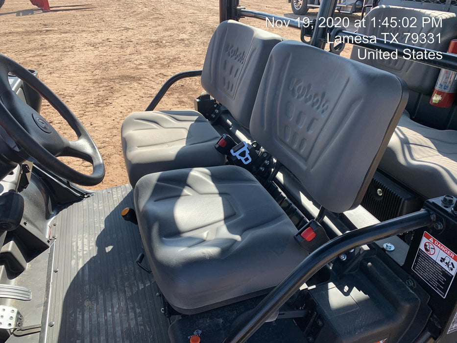 Kubota RTV-X1140W-H Canopy, 4-Seater, Diesel, Windshield Acrylic Clear, LED Strobe, Backup Alarm