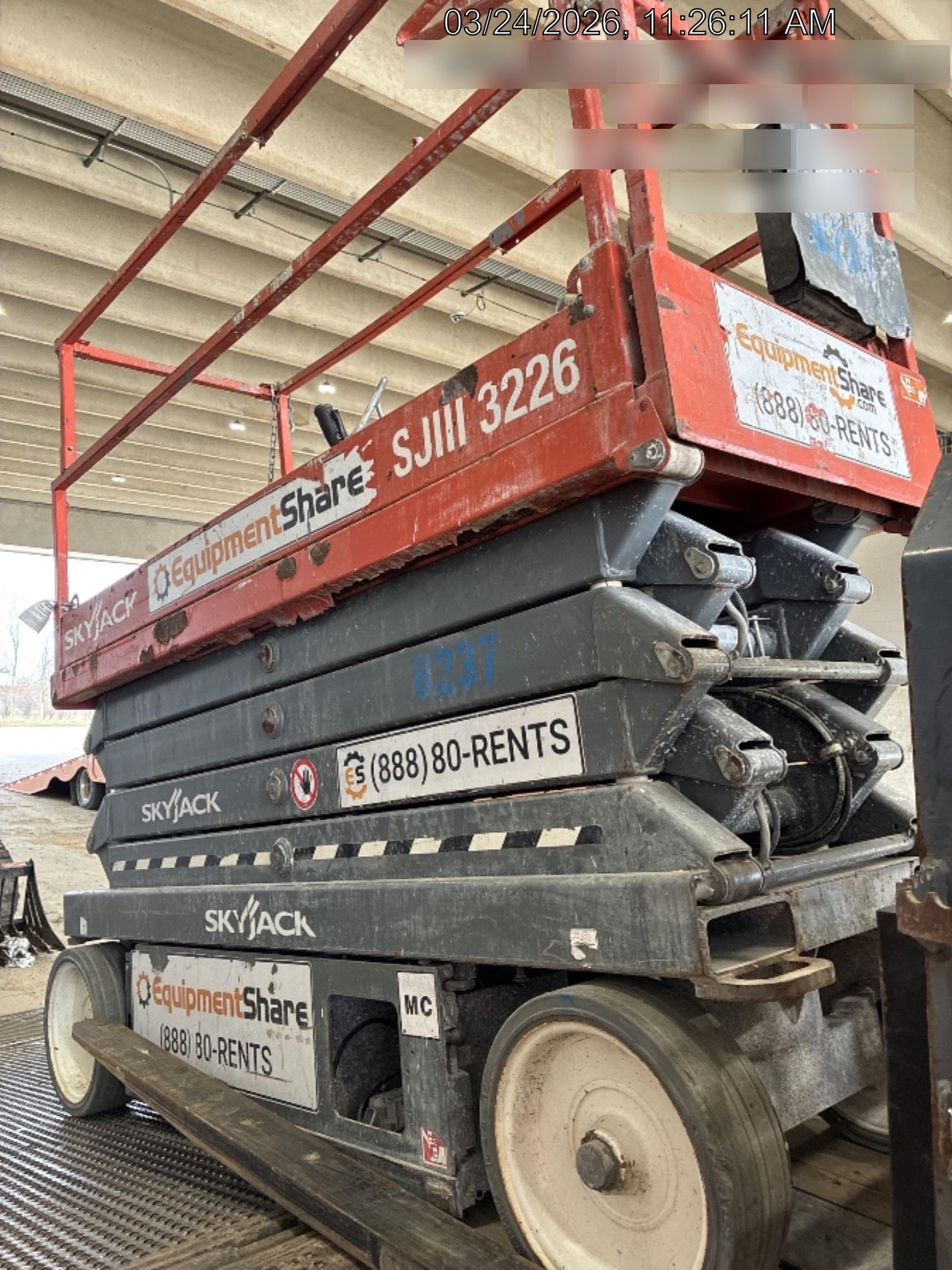 2018 Skyjack SJIII-3226 Skyjack SJIII3226 Scissor Lift w/Trojan Batteries