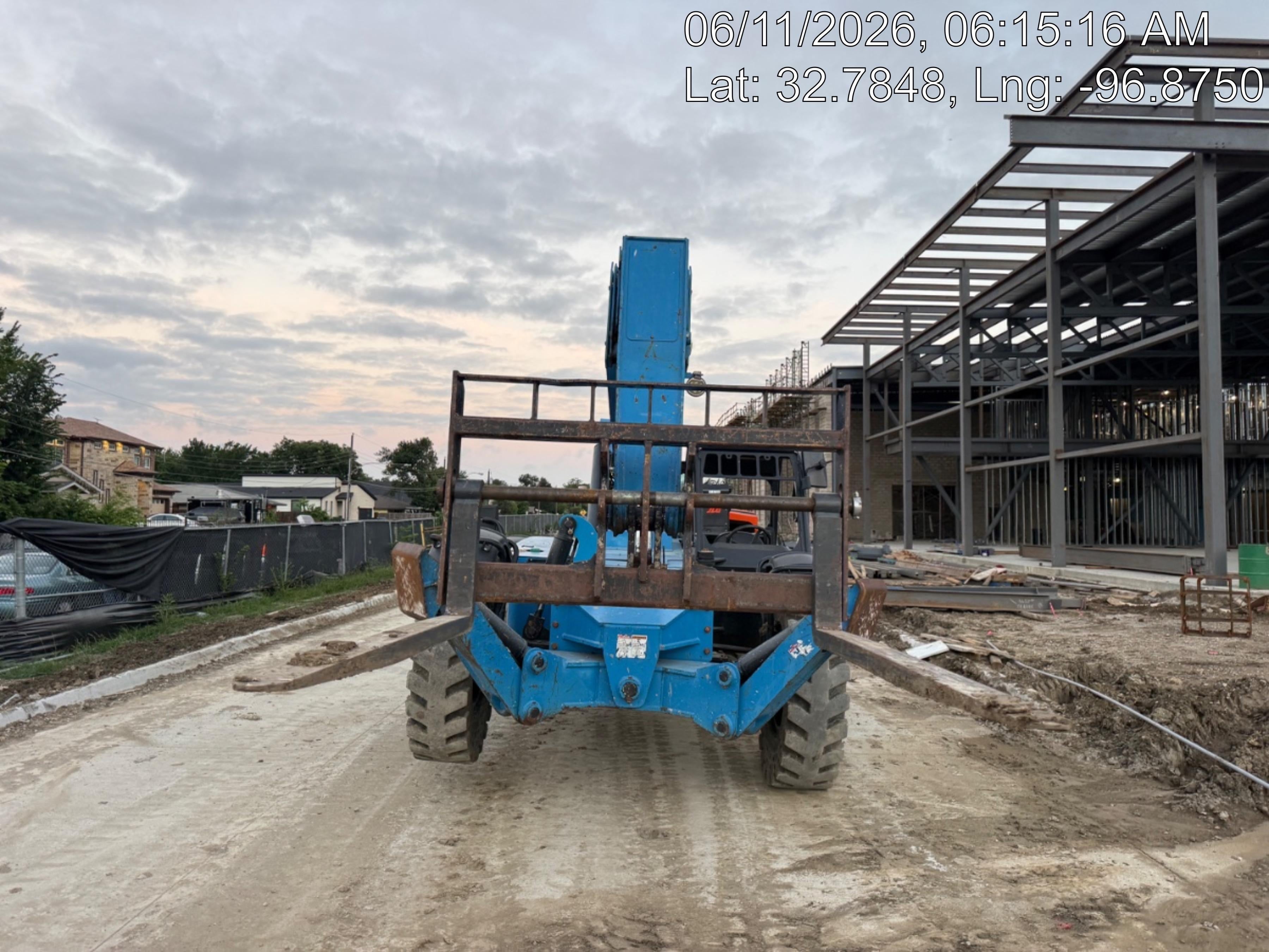 2019 Genie GTH-1056 Canopy, Solid RT Tires, LED Work Lights, Beacon 60" QA Carriage, 60" Forks