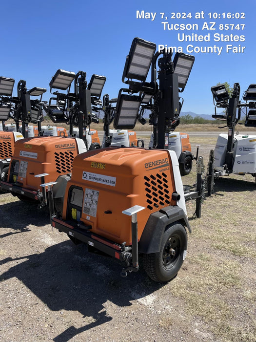 2024 Generac MLT2 Diesel, Flex Switch 120V Input, Powerzone Controller, 
(4) 320W LED Lights, 4kW Generator, 39.9 Gal Fuel Tank, 2" Ball, T3