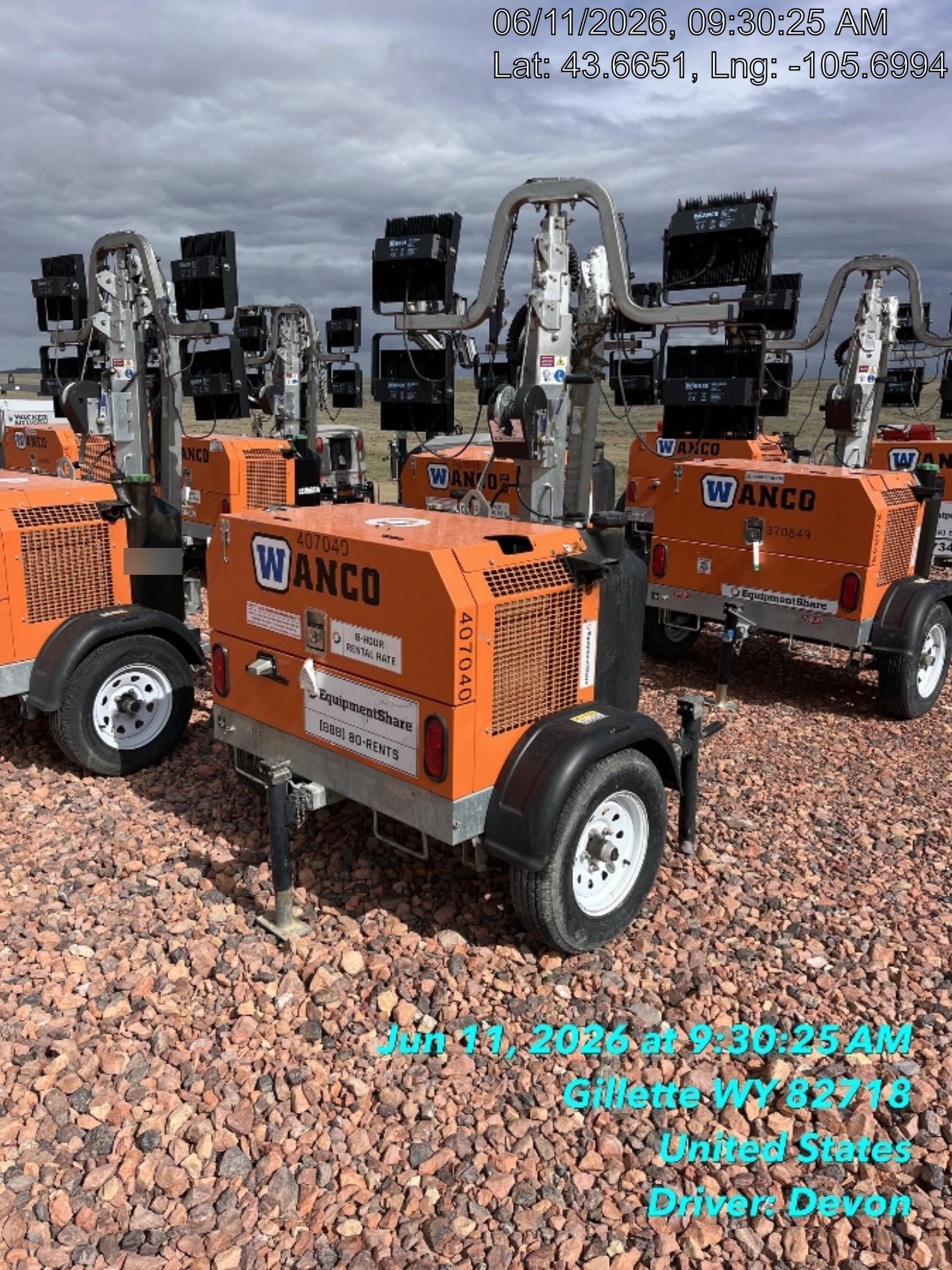 2024 Wanco WLTT-4MM4K Diesel, Deep Sea Controller, Shore Power Plug, Auto Start, (4) 350W LED Floodlights, 4kW Generator, 60 Gal Fuel Tank, 2" Ball, T3