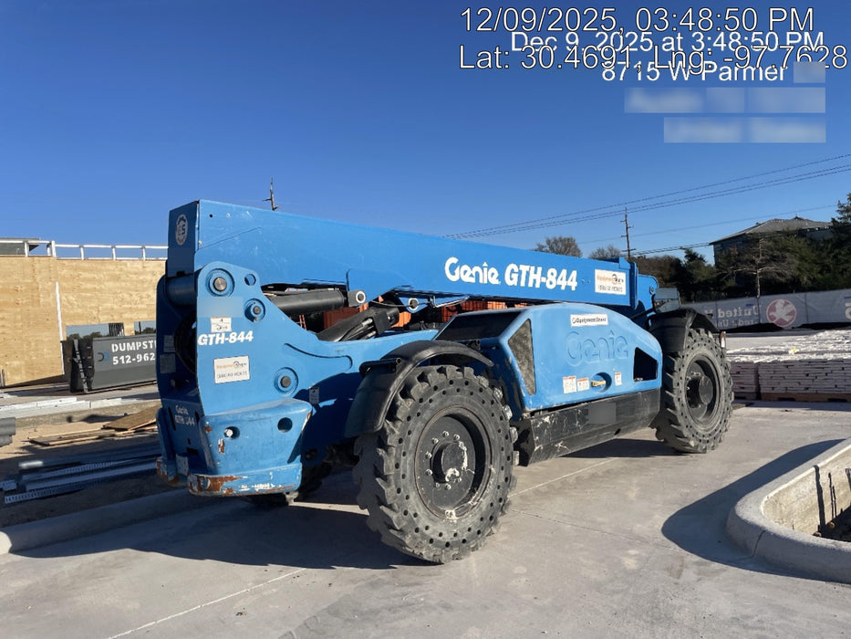 2018 Genie GTH-844 GTH-844 w/Open ROPS, Solid Tires, beacon/work lights, 60" carriage/forks