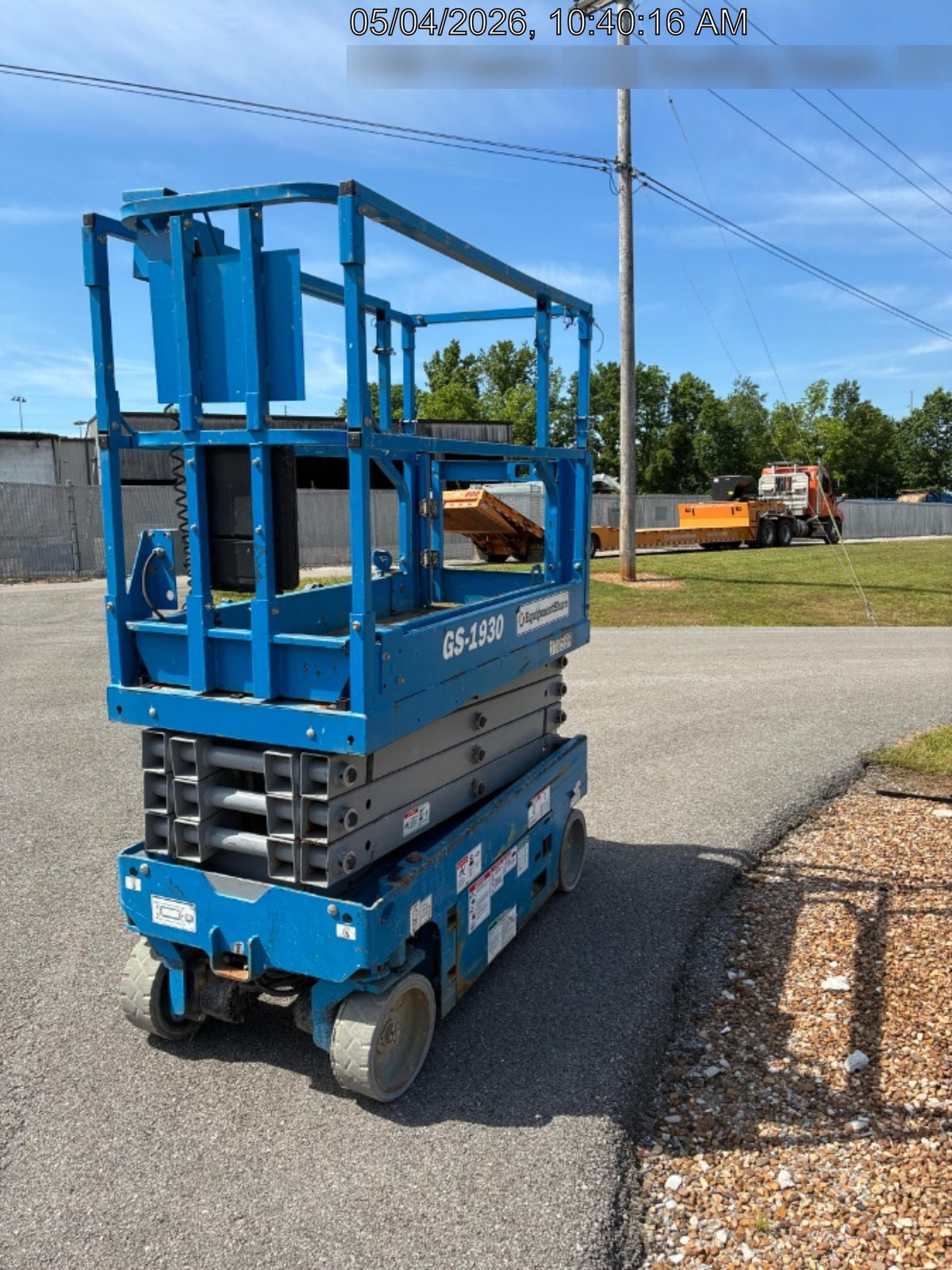 2020 Genie GS-1930 Solid Non Marking Tires, Beacon, Folding rails with half height swing gate