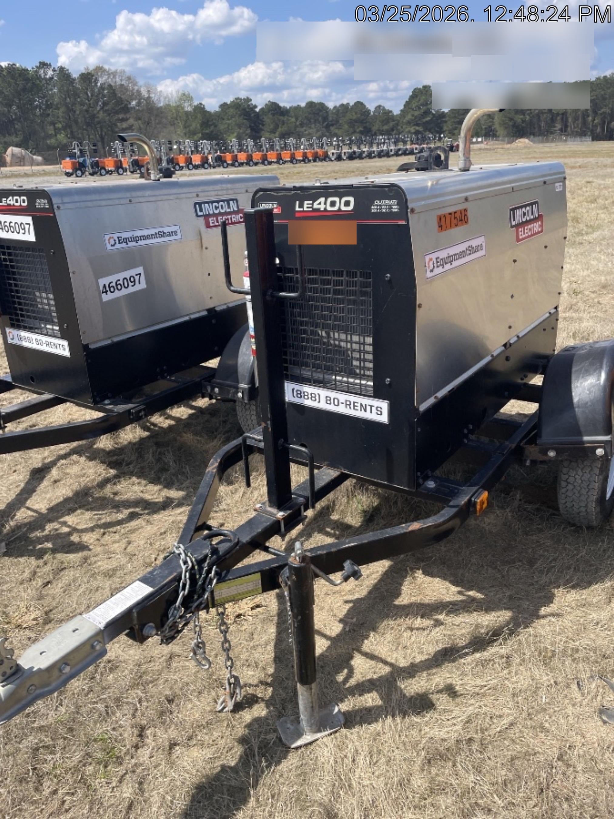 2024 Lincoln Electric LE400 Kubota V1505, Trlr, Cable Rack, Light Kit, ES Decals, T3