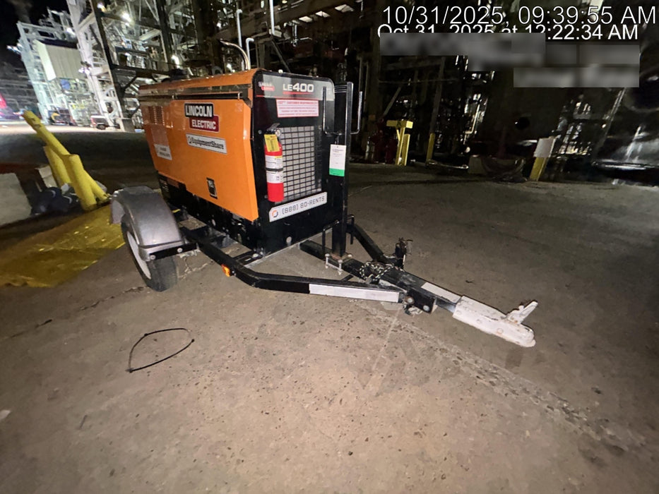 2023 Lincoln Electric LE400 Kubota V1505, Trlr, Cable Rack, Light Kit, ES Decals, T3