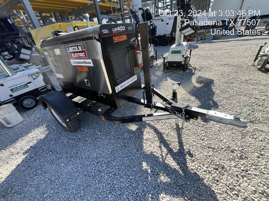 2024 Lincoln Electric LE400 Kubota V1505, Trlr, Cable Rack, Light Kit, ES Decals, T3