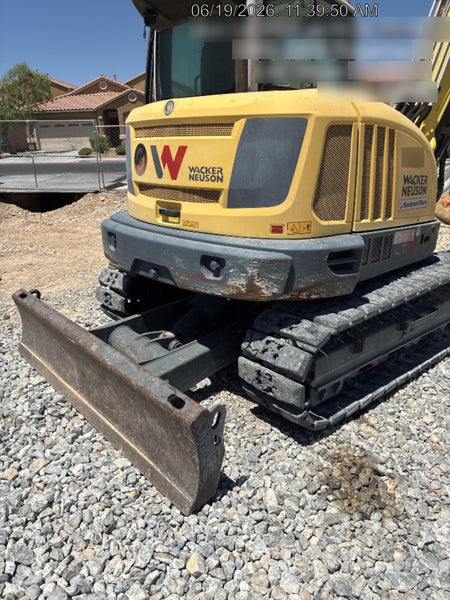 Wacker Neuson ET90 Enclosed Cab, Hybrid Tracks, Long Dipperstick, Bucket