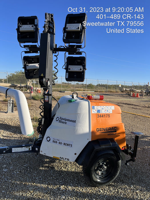 2023 Generac MLT2 Diesel, Flex Switch 120V Input, Powerzone Controller, (4) 320W LED Lights, 4kW Generator, 39.9 Gal Fuel Tank, 2" Ball, T3