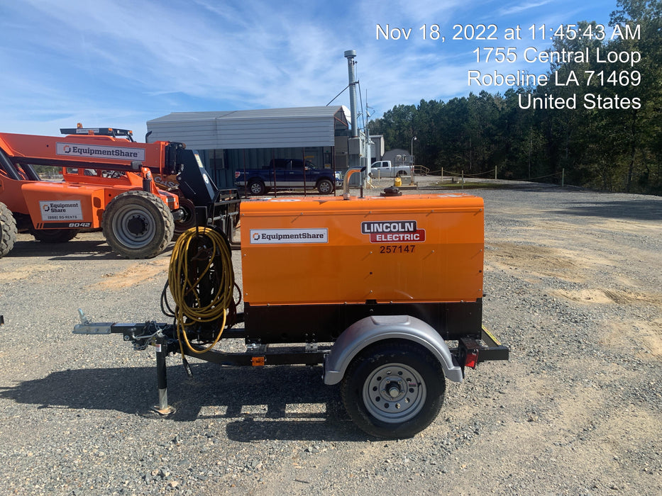 2022 Lincoln Electric LE400 Kubota V1505, Trlr, Cable Rack, Light Kit, ES Decals, T3