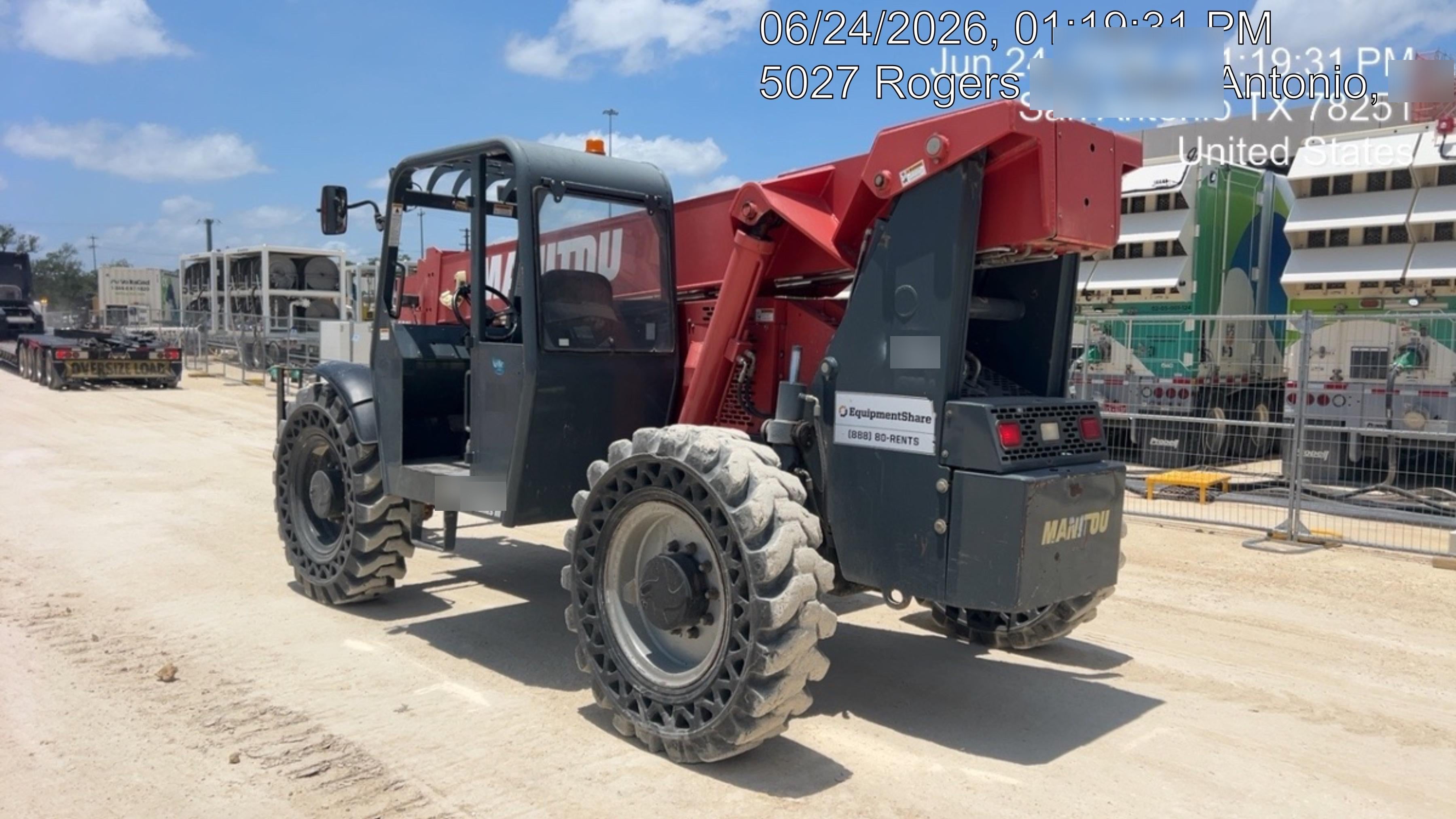 2017 Manitou 12042 Manitou MTA 12042, Solid Tires, 66" Carriage, Open ROPS, Flashing Beacon and Work Light Package