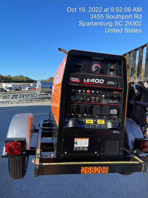 2022 Lincoln Electric LE400 Kubota V1505, Trlr, Cable Rack, Light Kit, ES Decals, T3